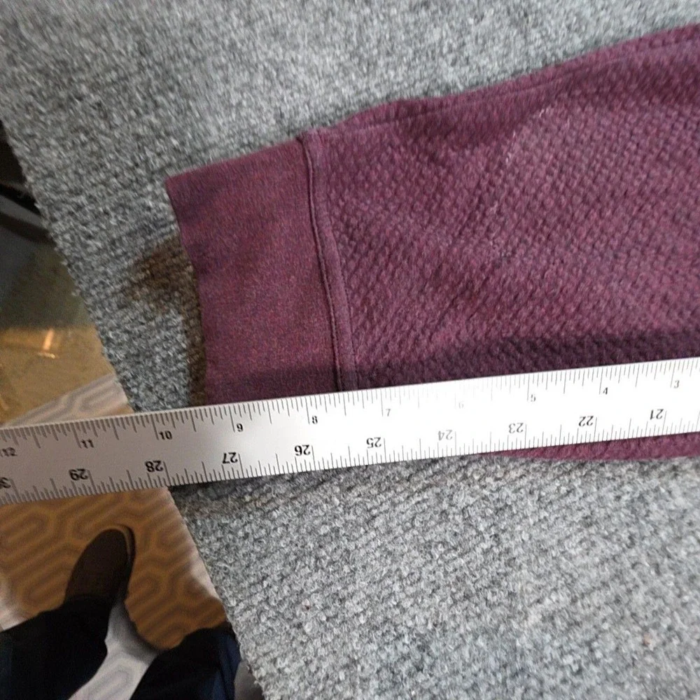 Lululemon Jogger Sweatpants Womens Small Purple Waffle Fleece Elastic Waist